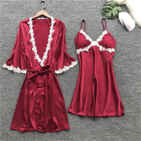wine red women's sleepwear 5pc lace lounge set nightwear underwear babydoll suit ladies clothes dessous de robe a4, Black;red
wine red women's sleepwear 5pc lace lounge set nightwear underwear babydoll suit ladies clothes dessous de robe a4, Black;red