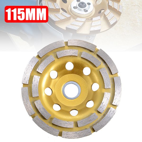 1pc diam115mm diamond bowl cup grinding wheel disc diamond coating double row concrete grinder disc granite stone ceramics tools
1pc diam115mm diamond bowl cup grinding wheel disc diamond coating double row concrete grinder disc granite stone ceramics tools
