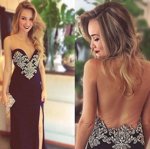 beaded backless prom dresses mermaid 2018 sheer satin black side split formal women evening gowns vestido longo
beaded backless prom dresses mermaid 2018 sheer satin black side split formal women evening gowns vestido longo