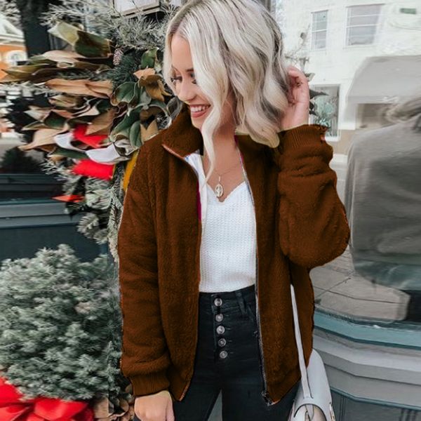 fashion women warm fluffy sweatshirt winter zipper casual outwear coat outwear cardigan loose zip up jackets for women gothic, Black;brown
fashion women warm fluffy sweatshirt winter zipper casual outwear coat outwear cardigan loose zip up jackets for women gothic, Black;brown