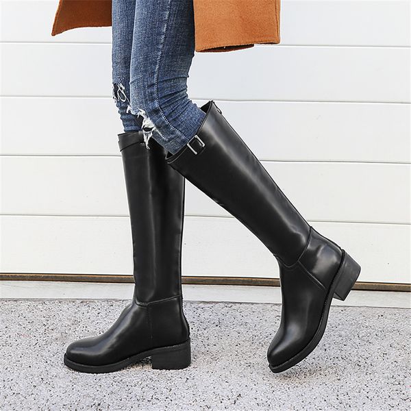 sarairis 2019 large size 43 brand design mid calf boots ladies square heels shoes woman motorcycle boots women, Black
sarairis 2019 large size 43 brand design mid calf boots ladies square heels shoes woman motorcycle boots women, Black