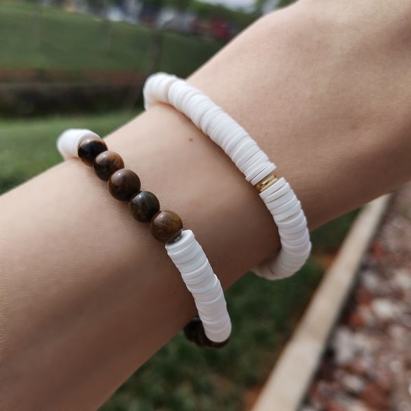 new 6mm tiger eye beads bracelet men handmade polymer clay bracelet women adjustable jewelry, Golden;silver
new 6mm tiger eye beads bracelet men handmade polymer clay bracelet women adjustable jewelry, Golden;silver
