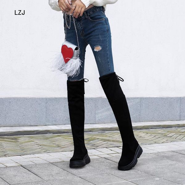 lzj thigh high boots female winter boots women over the knee flat stretch fashion shoes 2019 new riding size 39, Black
lzj thigh high boots female winter boots women over the knee flat stretch fashion shoes 2019 new riding size 39, Black