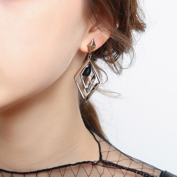 fashion geometric design dangle metalic earrings for women wedding party jewelry christmas bijoux gift, Silver
fashion geometric design dangle metalic earrings for women wedding party jewelry christmas bijoux gift, Silver