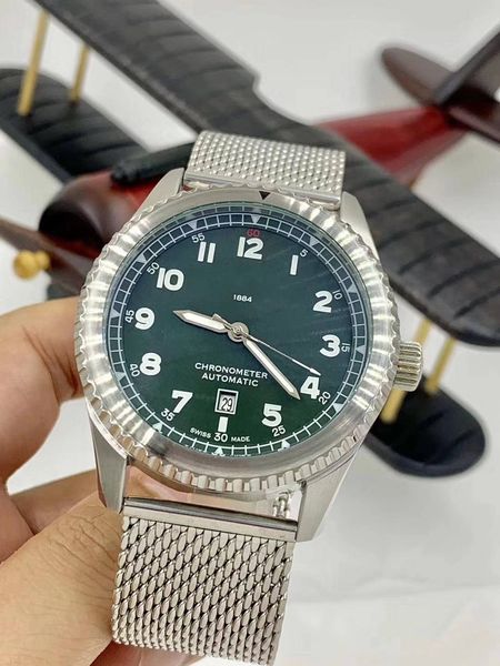 2019 new mens watches and four strap styles 46mm watches dial automatic mechanical mens watch fashion watch sports wristwatch, Slivery;brown
2019 new mens watches and four strap styles 46mm watches dial automatic mechanical mens watch fashion watch sports wristwatch, Slivery;brown