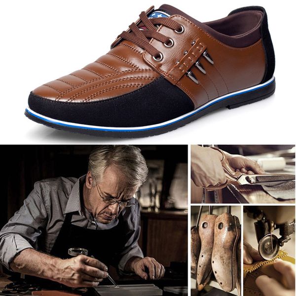 fashion mens pu leather shoes breathable anti-slip vintage boots casual streetwear o66, Black
fashion mens pu leather shoes breathable anti-slip vintage boots casual streetwear o66, Black