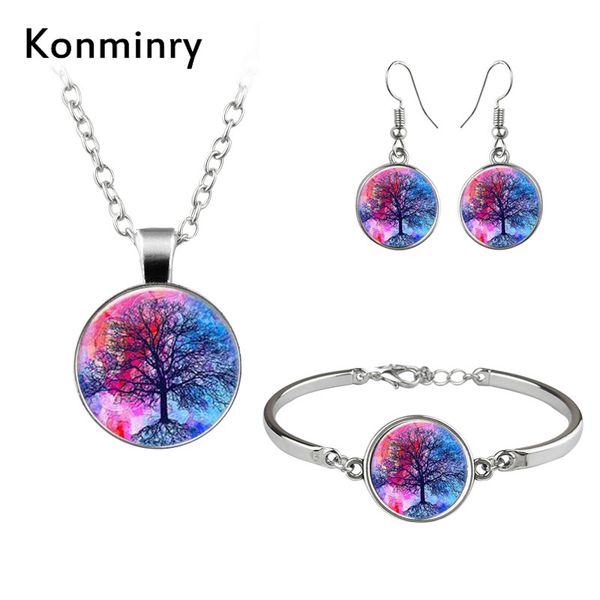 konminry fashion tree of life jewelry sets glass dome necklaces bracelets hook earrings colors mandala jewelry women girl gifts, Silver
konminry fashion tree of life jewelry sets glass dome necklaces bracelets hook earrings colors mandala jewelry women girl gifts, Silver