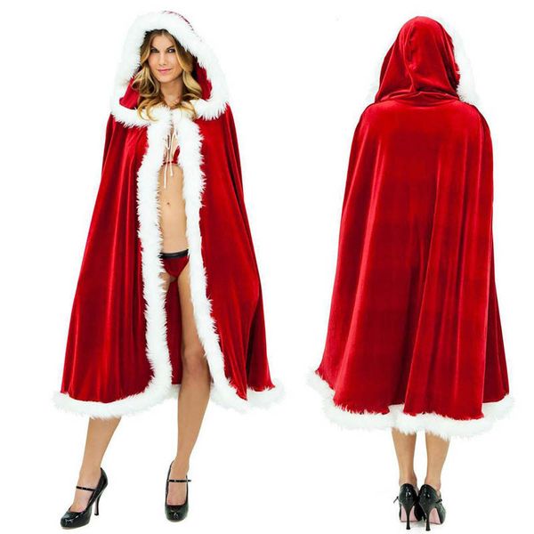 women coat 2018 female sweet christmas hooded cape slim long warm fur collar winter coats women down jacket christmas cloak, Black
women coat 2018 female sweet christmas hooded cape slim long warm fur collar winter coats women down jacket christmas cloak, Black