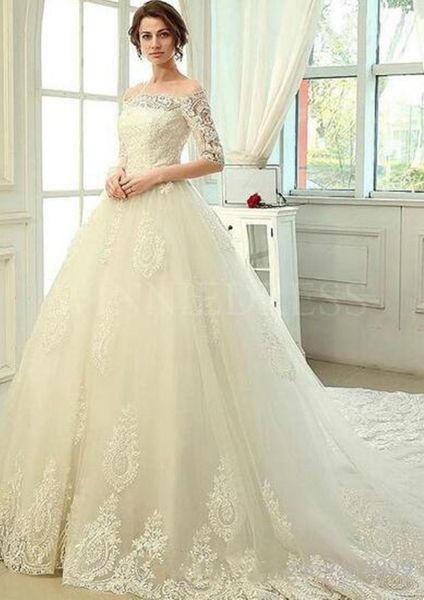 2019 vintage a-line wedding dresses sheer bateau neck with half sleeves bridal gowns princess custom made boho plus bridal dresses 326, White
2019 vintage a-line wedding dresses sheer bateau neck with half sleeves bridal gowns princess custom made boho plus bridal dresses 326, White