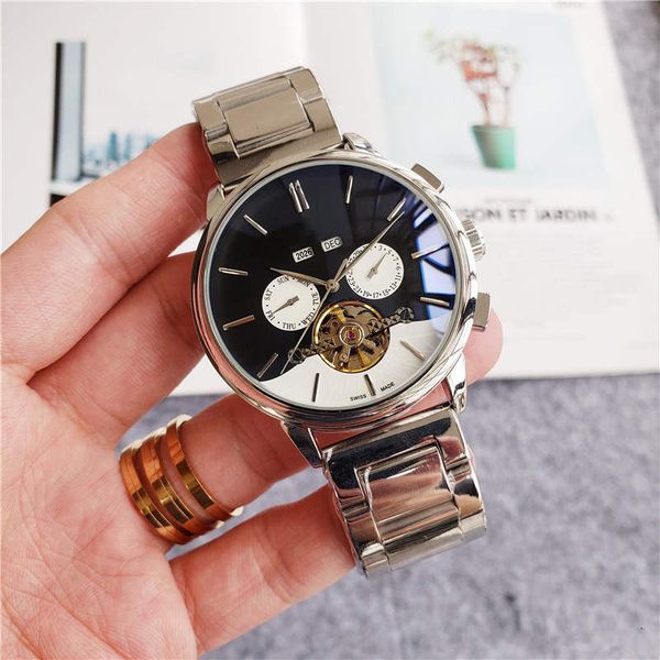 classic design men fashion watch stainless steel all dial work watches automatic movement mechanical male sport wristwatches, Slivery;brown
classic design men fashion watch stainless steel all dial work watches automatic movement mechanical male sport wristwatches, Slivery;brown