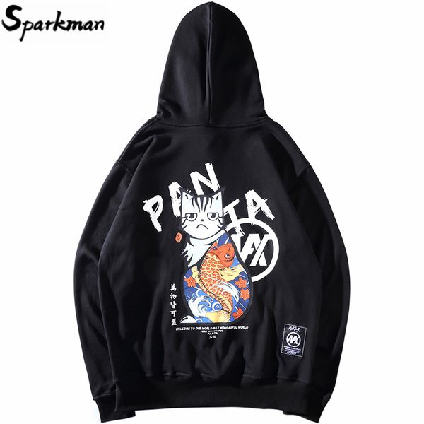 2019 men hip hop hoodie sweatshirt funny cat harajuku ukiyoe hoodie streetwear japanese hooded pullover sweatshirts loose cotton, Black
2019 men hip hop hoodie sweatshirt funny cat harajuku ukiyoe hoodie streetwear japanese hooded pullover sweatshirts loose cotton, Black