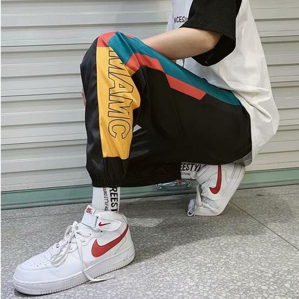 2020 new men's splice joggers pants fashion men casual cargo pant trousers high street elastic waist harem pant men, Black
2020 new men's splice joggers pants fashion men casual cargo pant trousers high street elastic waist harem pant men, Black
