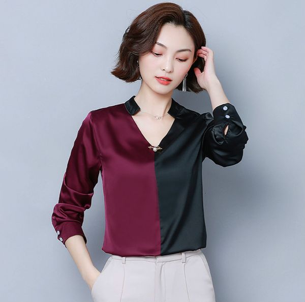 2020 vintage shirt silk satin plus size lantern sleeve mock neck printed ladies designer blouses slim runway office shirts, White
2020 vintage shirt silk satin plus size lantern sleeve mock neck printed ladies designer blouses slim runway office shirts, White