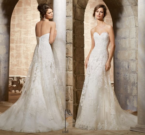 exquisite lace appliques mermaid wedding dresses custom made plus size white/ivory sweetheart sweep train tulle bridal wedding gowns
exquisite lace appliques mermaid wedding dresses custom made plus size white/ivory sweetheart sweep train tulle bridal wedding gowns