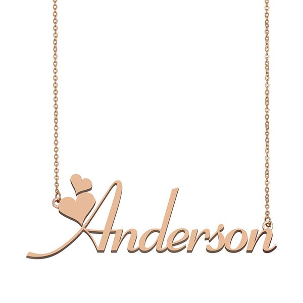 anderson name necklace pendant for women girlfriend gifts custom nameplate children friends jewelry 18k gold plated stainless steel, Silver
anderson name necklace pendant for women girlfriend gifts custom nameplate children friends jewelry 18k gold plated stainless steel, Silver