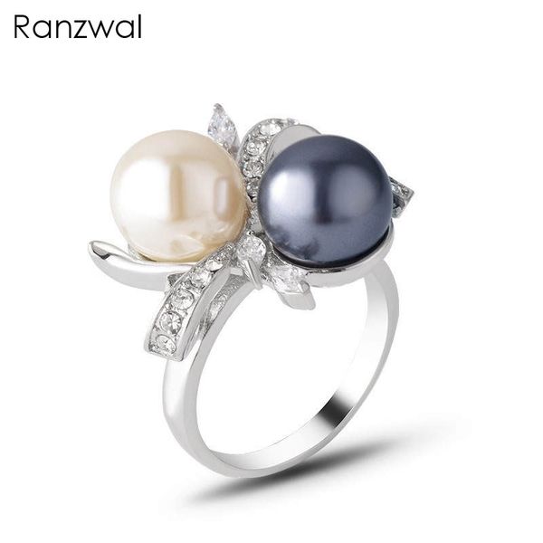 ranzwal women simulated pearls rings micro paved rhinestone bowknot ring female jewelry us size 6~9, Golden;silver
ranzwal women simulated pearls rings micro paved rhinestone bowknot ring female jewelry us size 6~9, Golden;silver