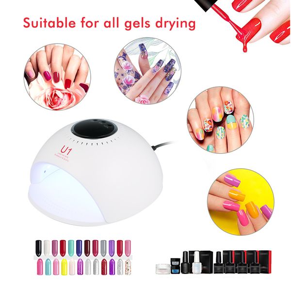 60w led uv lamp nail dryer quick-drying for all nail gels polish with lcd display 3 timing art lamp
60w led uv lamp nail dryer quick-drying for all nail gels polish with lcd display 3 timing art lamp