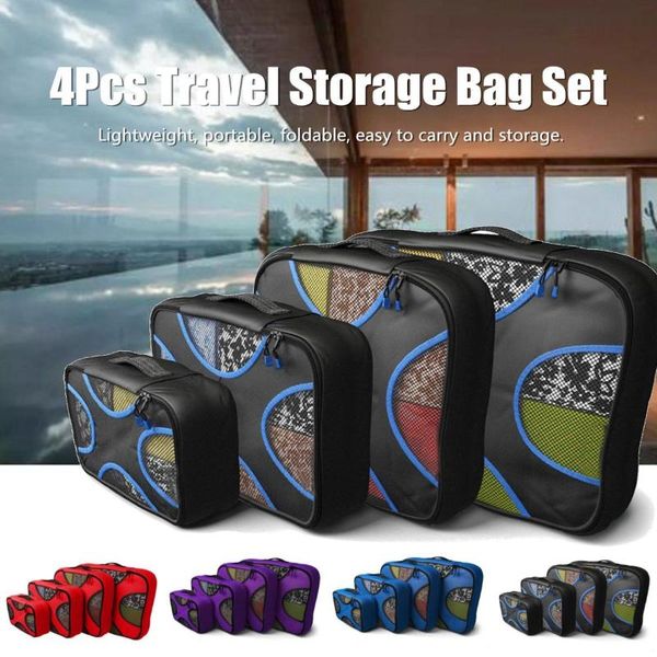 4 colors 4pcs travel storage bag set portable zippered clothes packing makeup tidy organizer nylon mesh bags pouch holder
4 colors 4pcs travel storage bag set portable zippered clothes packing makeup tidy organizer nylon mesh bags pouch holder
