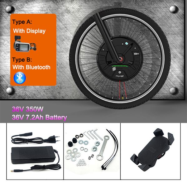 imortor 3 electric bicycle conversion kit 36v 350w motor wheel 24" 26" 28" 700c electric bike conversion kit with 7.2ah batte, Silver;blue
imortor 3 electric bicycle conversion kit 36v 350w motor wheel 24" 26" 28" 700c electric bike conversion kit with 7.2ah batte, Silver;blue