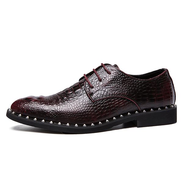 2020 new style crocodile pointed mens leather shoes fashion rivet british small leather shoes fashion crocodile leather shoes mens foreign t, Black
2020 new style crocodile pointed mens leather shoes fashion rivet british small leather shoes fashion crocodile leather shoes mens foreign t, Black