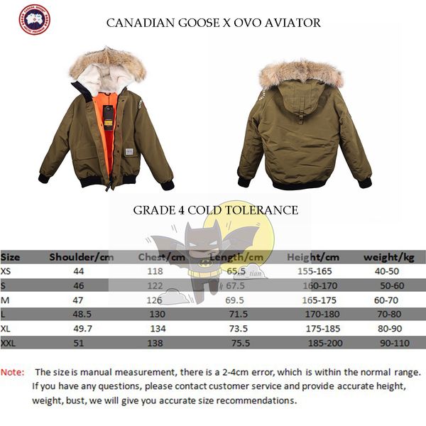 2019 cold protection new canadian goose x ovo pilots 1s men and women outdoor coats authentic wolf hair down jackets, Blue;black
2019 cold protection new canadian goose x ovo pilots 1s men and women outdoor coats authentic wolf hair down jackets, Blue;black