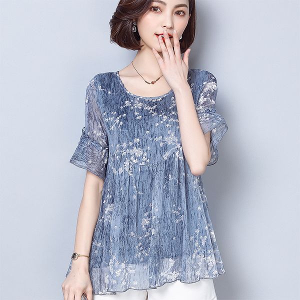 fashion shirt blusa feminina elegant chiffon floral lace casual plus size xxxxl ladies and blouse loose blouse women q563, White
fashion shirt blusa feminina elegant chiffon floral lace casual plus size xxxxl ladies and blouse loose blouse women q563, White