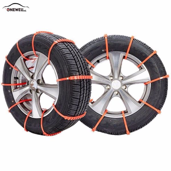 onewell 10 pcs/ set car snow chains orange snow increase ground friction winter plastic chain
onewell 10 pcs/ set car snow chains orange snow increase ground friction winter plastic chain