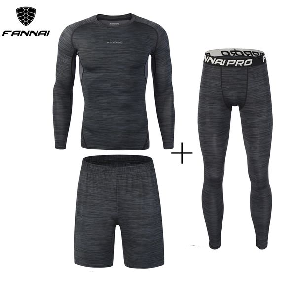 new 3pcs running set men's quick dry men compression sport suit fitness tight gym clothing jogging suit workout men's sportswear, Black;blue
new 3pcs running set men's quick dry men compression sport suit fitness tight gym clothing jogging suit workout men's sportswear, Black;blue