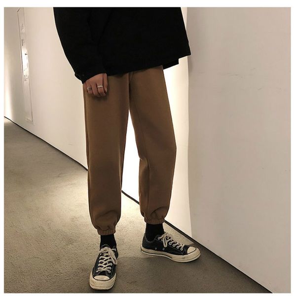 2020 men's clothing winter new thickening trend loose feet pants outdoor micro-elastic warm waist youth nine pants, Black
2020 men's clothing winter new thickening trend loose feet pants outdoor micro-elastic warm waist youth nine pants, Black