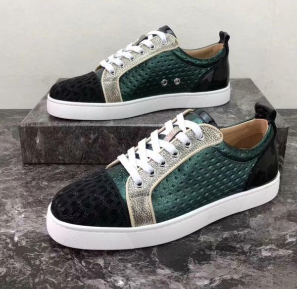 2019 brand designer luxury mens red bottoms shoes studded low flats casual sneakers for men wedding party dress leather size :35-47, Black
2019 brand designer luxury mens red bottoms shoes studded low flats casual sneakers for men wedding party dress leather size :35-47, Black