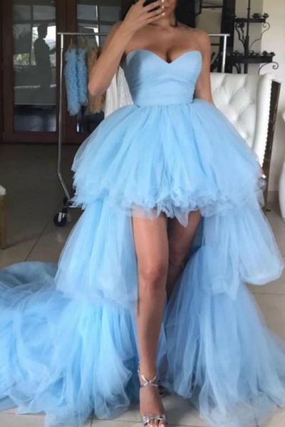 cute sky blue high low evening dresses boho prom dress sweethearrt tiered tulle formal graduation dress stylish party gowns, White;black
cute sky blue high low evening dresses boho prom dress sweethearrt tiered tulle formal graduation dress stylish party gowns, White;black