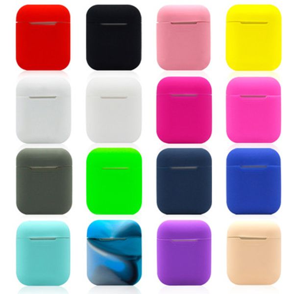 

18 Цветов Для Apple Airpods Силиконовый Чехол Мягкий ТПУ Ультра Тонкий Защитная Крышка Р