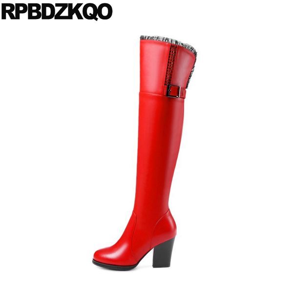comfortable over the knee chunky tall women boots winter 2019 high heel long quality fur shoes block trend red round toe ladies, Black
comfortable over the knee chunky tall women boots winter 2019 high heel long quality fur shoes block trend red round toe ladies, Black