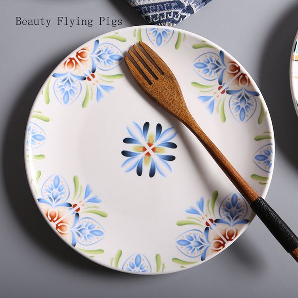 creative retro geometric ceramic tableware home decoration round fruit plate l western food steak dessert breakfast plate
creative retro geometric ceramic tableware home decoration round fruit plate l western food steak dessert breakfast plate