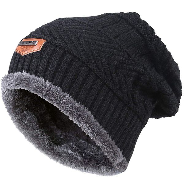 men warm winter knitted beanie hat fleece sullies cap black male casual thick soft head warmer
men warm winter knitted beanie hat fleece sullies cap black male casual thick soft head warmer
