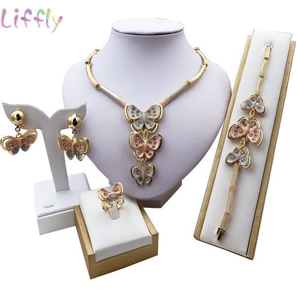 liffly african fashion jewelry sets butterfly shape necklace bracelet earrings ring for women jewelry classic set, Silver
liffly african fashion jewelry sets butterfly shape necklace bracelet earrings ring for women jewelry classic set, Silver