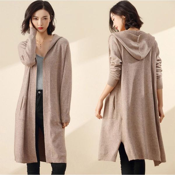 long cardigan women sweater winter 2018 new casual autumn long sleeve knitted kimono cardigan with a hood female big coat jacket t190831, White;black
long cardigan women sweater winter 2018 new casual autumn long sleeve knitted kimono cardigan with a hood female big coat jacket t190831, White;black