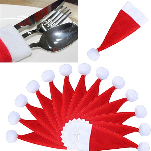 15/20pc christmas decorative tableware fork set christmas hat storage tool 12x6cm cloth kitchen decoration
15/20pc christmas decorative tableware fork set christmas hat storage tool 12x6cm cloth kitchen decoration