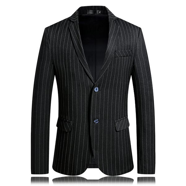asian size 2020 suit jacket slim fit gentleman coat breathable quality youthfulness men business two button striped blazer, White;black
asian size 2020 suit jacket slim fit gentleman coat breathable quality youthfulness men business two button striped blazer, White;black