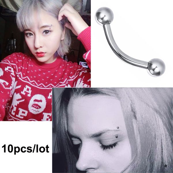 10pcs/lot 316l stainless steel screw in ball head eyebrow nose piercing 16g/14g banana polished body jewelry 6/8/10/12mm md003, Slivery;golden
10pcs/lot 316l stainless steel screw in ball head eyebrow nose piercing 16g/14g banana polished body jewelry 6/8/10/12mm md003, Slivery;golden