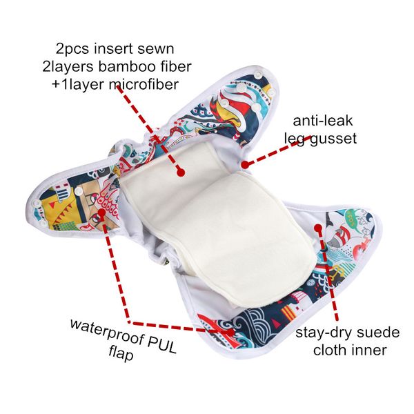 aio baby cloth diaper with bamboo inserts,washable printed diaper reusable all in one cloth nappy with color edge binding
aio baby cloth diaper with bamboo inserts,washable printed diaper reusable all in one cloth nappy with color edge binding