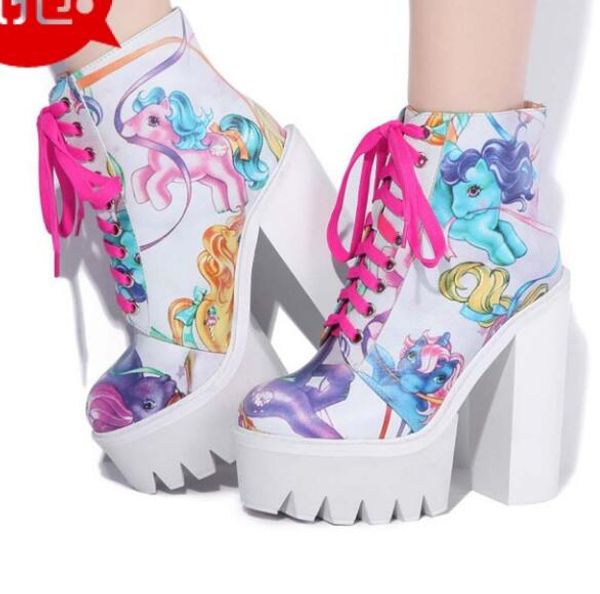 new winter women cowhide printing boots high platform super chunky heel lace up ankle women boots woman platform high heel, Black
new winter women cowhide printing boots high platform super chunky heel lace up ankle women boots woman platform high heel, Black