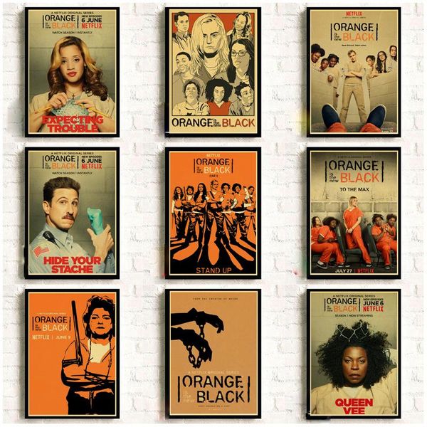 orange is the new black retro posters kraft wall paper painting for home decor wall stickers
orange is the new black retro posters kraft wall paper painting for home decor wall stickers