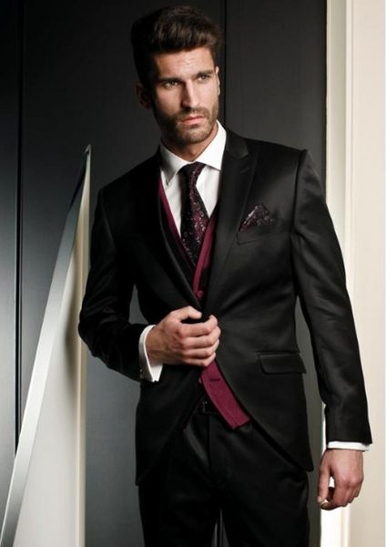 classic design black slim fit groom tuxedos peak lapel two button groomsmen mens wedding dress excellent man suits(jacket+pants+vest+tie)360, Black;gray
classic design black slim fit groom tuxedos peak lapel two button groomsmen mens wedding dress excellent man suits(jacket+pants+vest+tie)360, Black;gray