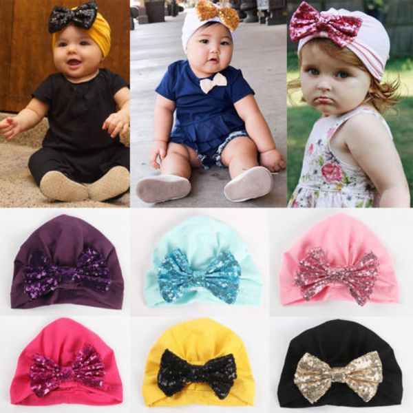 2018 new fashion newborn sequins bowknot caps toddler kids baby boy girl turban cotton beanie hat winter outdoor cap, Yellow
2018 new fashion newborn sequins bowknot caps toddler kids baby boy girl turban cotton beanie hat winter outdoor cap, Yellow