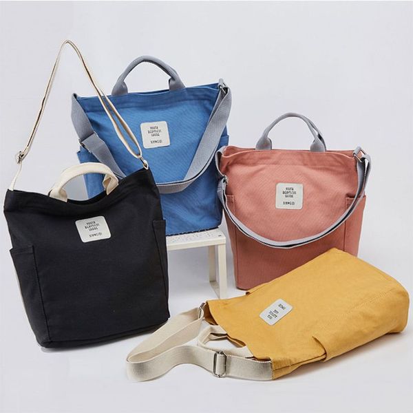 2019 women canvas tote ladies casual solid color shoulder bag reusable shopping beach bags fashion simple messenger bag
2019 women canvas tote ladies casual solid color shoulder bag reusable shopping beach bags fashion simple messenger bag