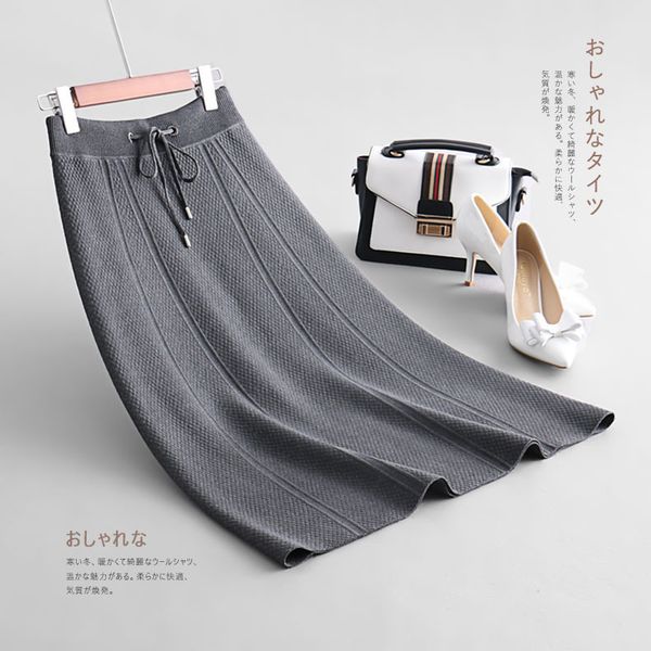 half-body skirt solid color all-match thin thickening knitting skirt a word in longuette 1853, Black
half-body skirt solid color all-match thin thickening knitting skirt a word in longuette 1853, Black