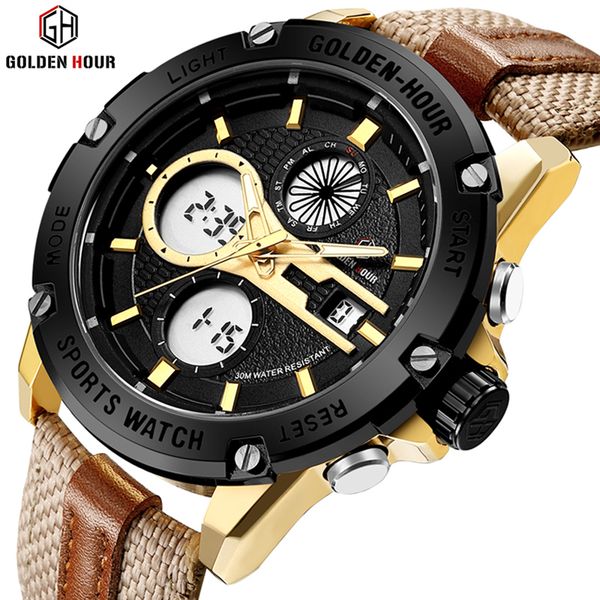 2019 goldenhour fashion sport canvas men watch waterproof back light male clock mens wrist watchrelogio masculino, Slivery;brown
2019 goldenhour fashion sport canvas men watch waterproof back light male clock mens wrist watchrelogio masculino, Slivery;brown