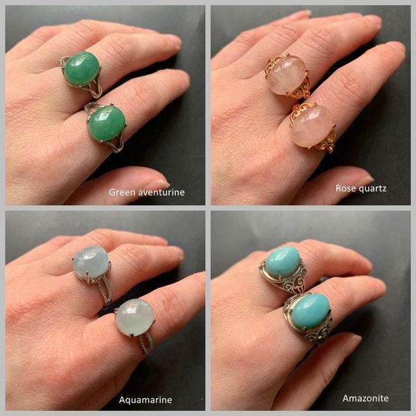 natural aquamarine amazonite aventurine pink quartz ring stone cabochon cab ring open size wedding decor gift
natural aquamarine amazonite aventurine pink quartz ring stone cabochon cab ring open size wedding decor gift
