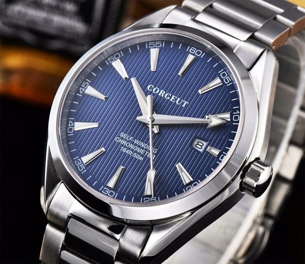 41mm corgeut sapphire crystal miyota 821a mechanical automatic mens watch blue, Slivery;brown
41mm corgeut sapphire crystal miyota 821a mechanical automatic mens watch blue, Slivery;brown